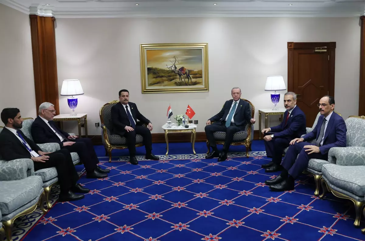 Erdoğan, Katar\'da Irak Başbakanı ile Görüştü