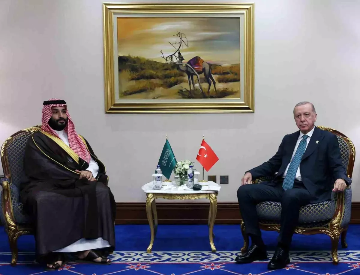 Cumhurbaşkanı Erdoğan, Suudi Arabistan Veliaht Prensi Selman ile görüştü