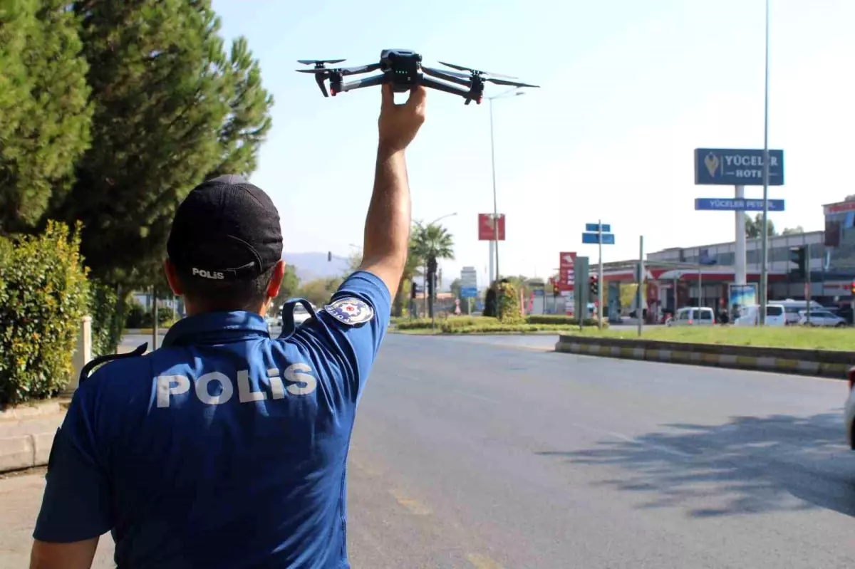 Aydın\'da Drone ile Trafik Denetimi