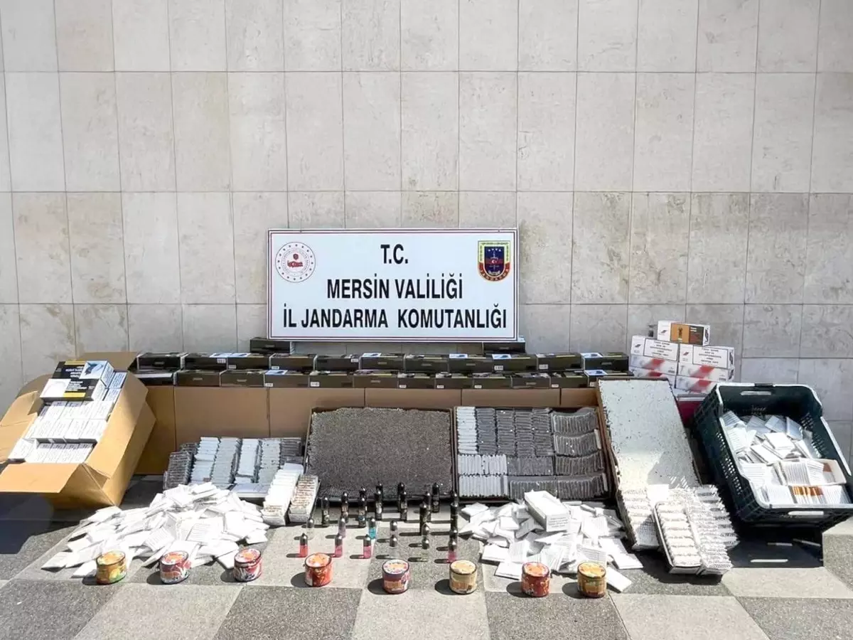 Mersin\'de Sigara Kaçakçılığı Operasyonu