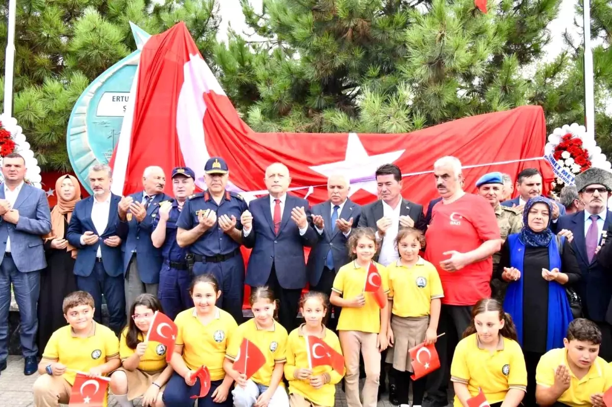 Ertuğrul Fırkateyni\'nde şehit olan 71 Trabzonlu asker anısına anıt
