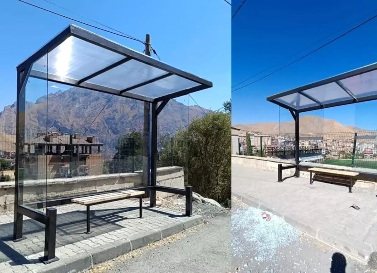 Hakkari\'de Yeni Yolcu Durakları İki Gün İçinde Tahrip Edildi