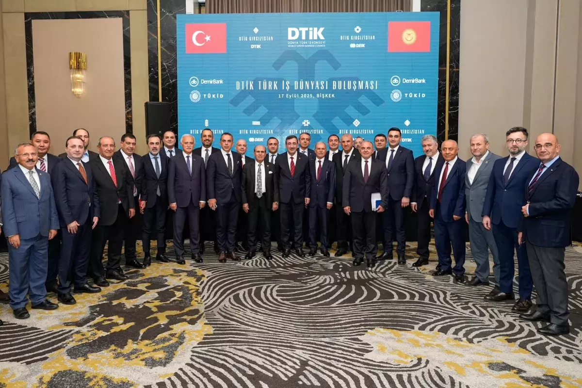 Cevdet Yılmaz Bişkek\'te Türk İş Dünyası ile Bir Araya Geldi