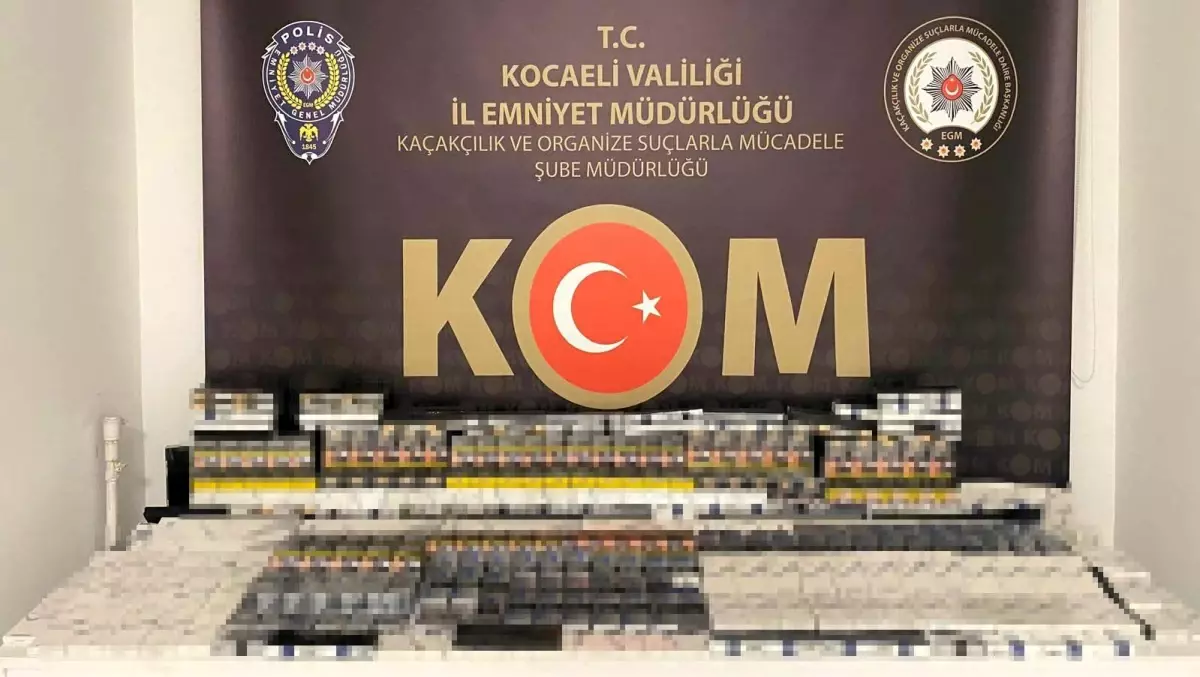 Kocaeli\'de Kaçak Sigara ve Uyuşturucu Operasyonu
