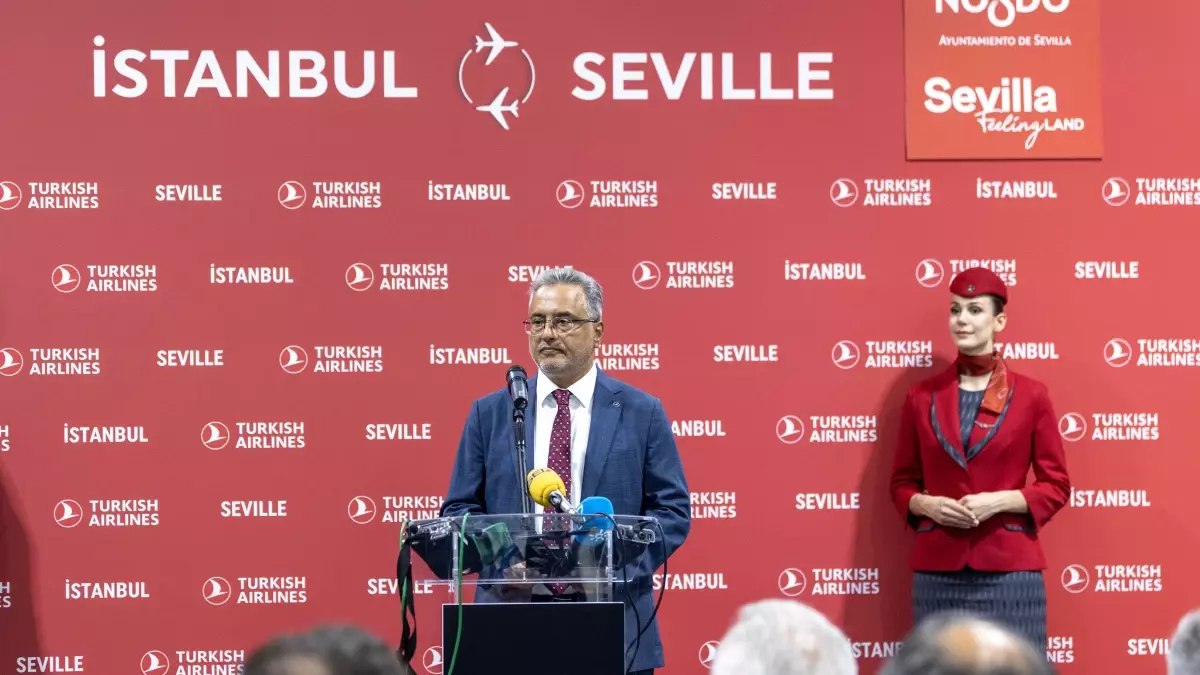 THY, Sevilla\'ya Uçuş Başlattı