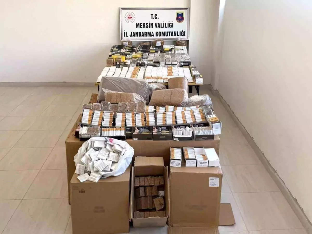 Mersin\'de Kaçak Sigara Operasyonu