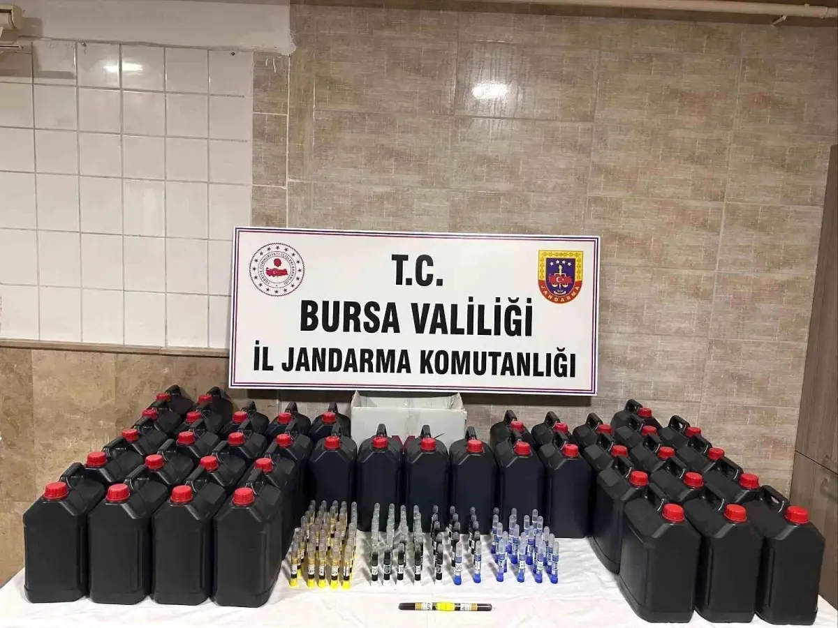 Mudanya\'da Kaçak Alkol Operasyonu