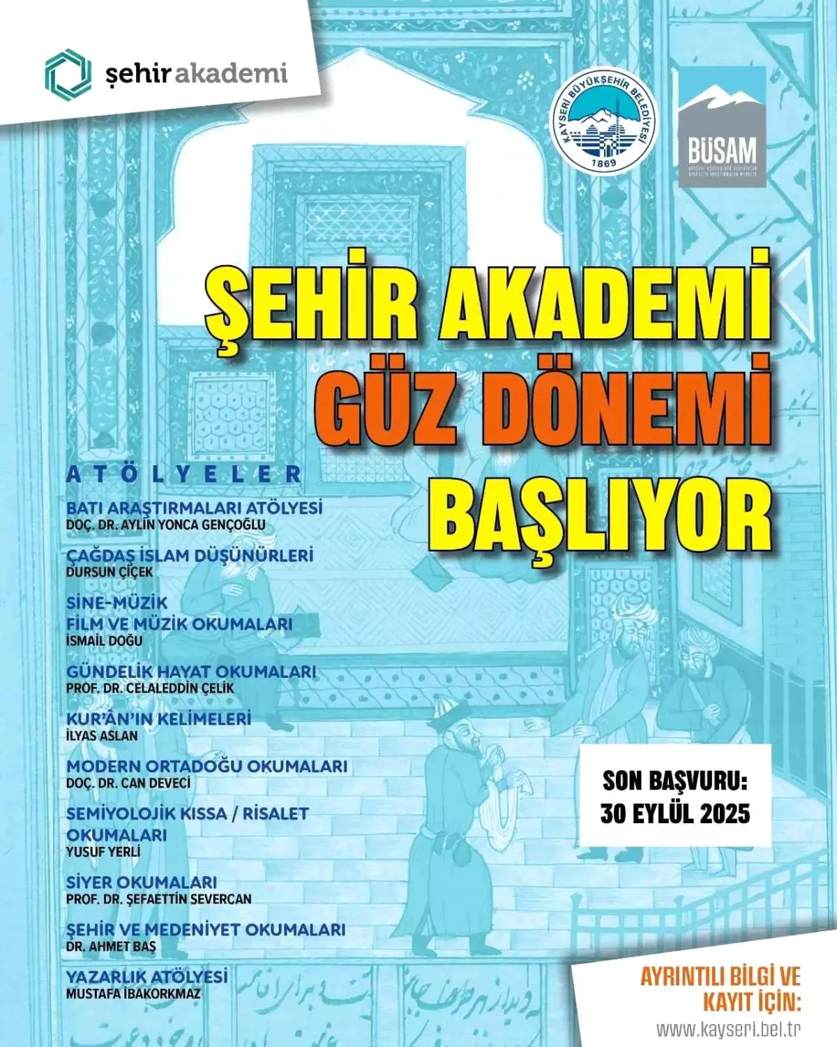 Kayseri\'de Şehir Akademi Güz Dönemi Başlıyor