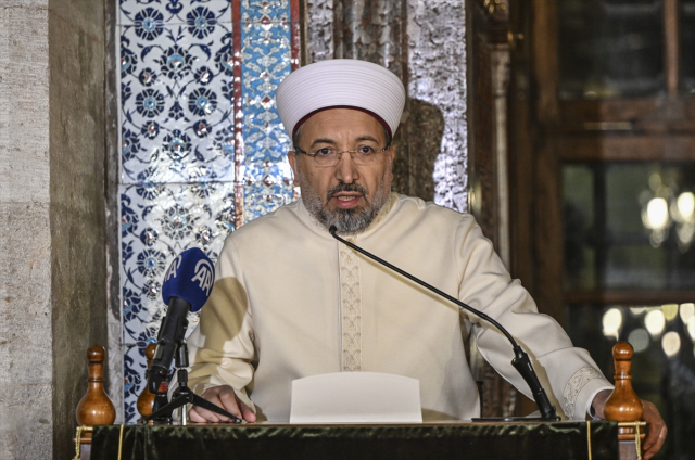Eski Diyanet İşleri Başkanı Ali Erbaş'tan Cumhurbaşkanı Erdoğan'a veda ziyareti