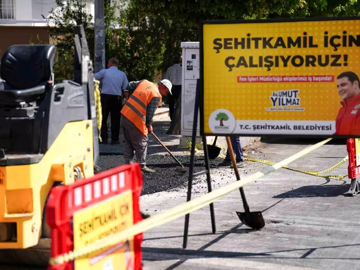 Gazikent, Belkız ve Burak\'ta bozuk yollar yenileniyor