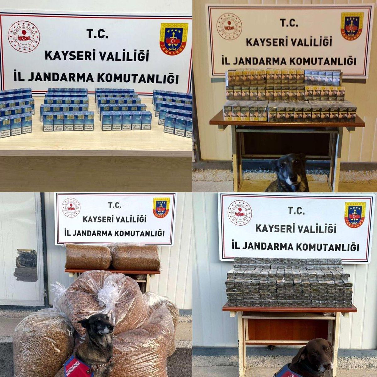 Kayseri\'de 2.375 Paket Kaçak Sigara Ele Geçirildi