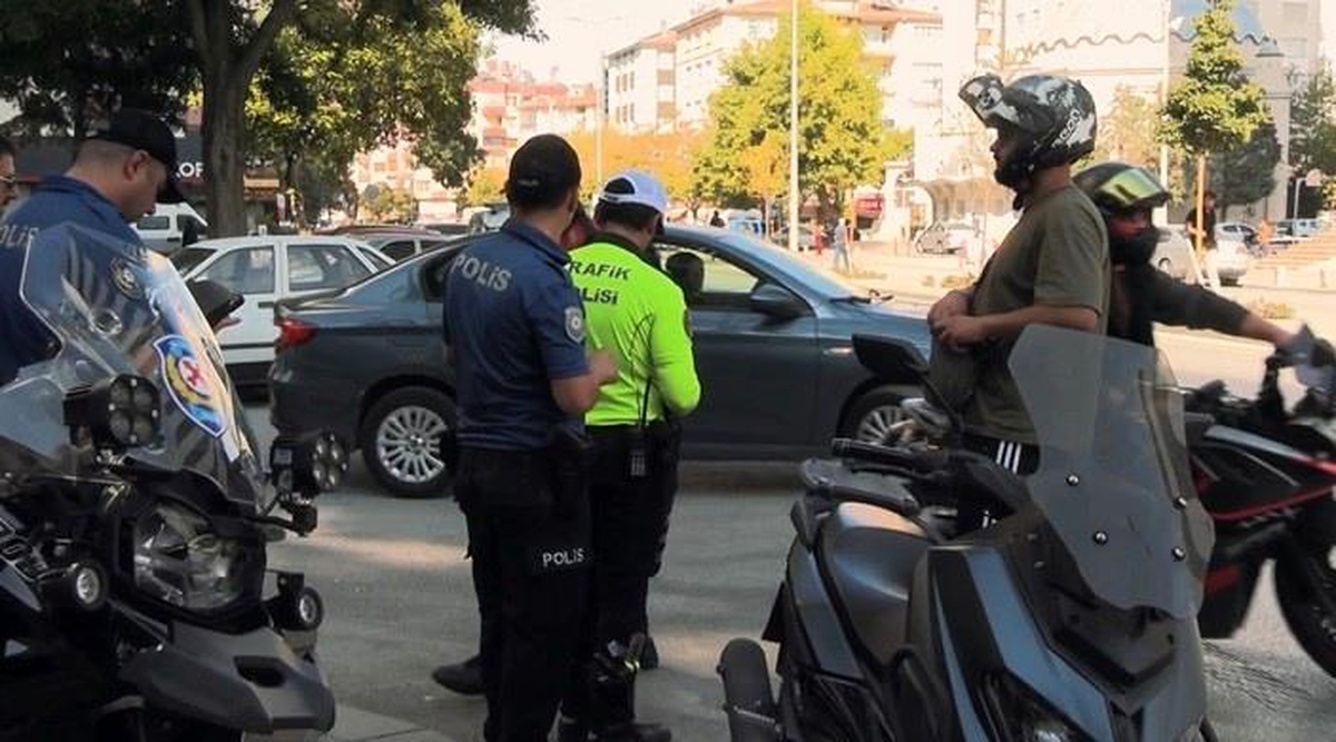 Konya\'da Geniş Motosiklet Denetimi