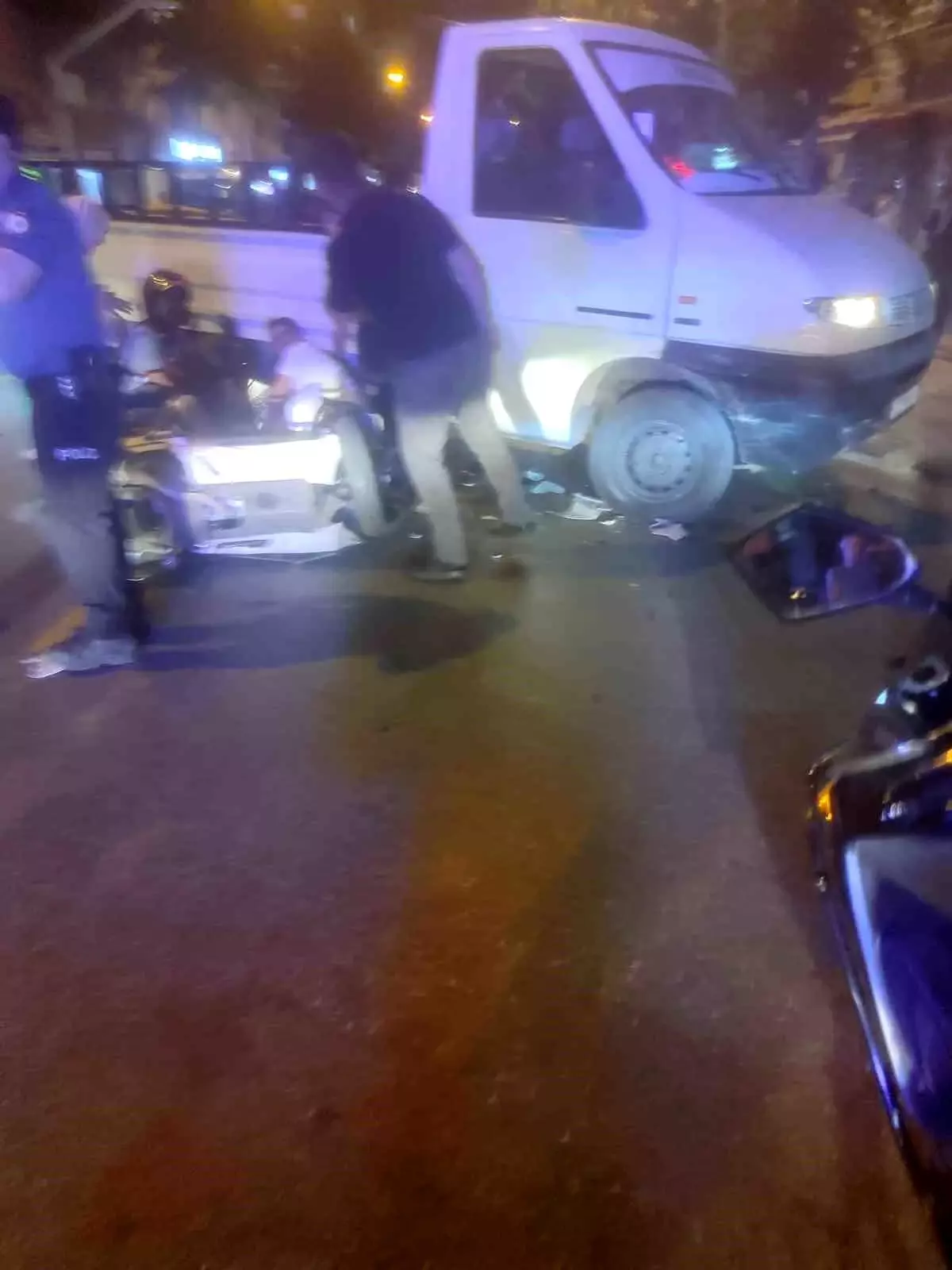 Denizli\'de trafik kazası: Motosiklet sürücüsü ağır yaralandı