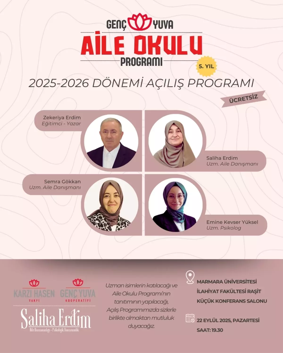 Karzı Hasen Vakfı\'nın \'5. Genç Yuva Aile Okulu Programı\' Başlıyor