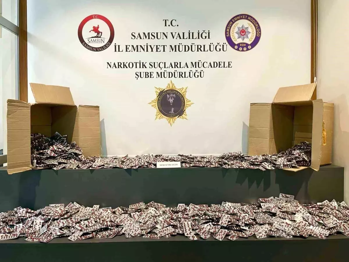Samsun\'da 47 Bin Uyuşturucu Hap Ele Geçirildi