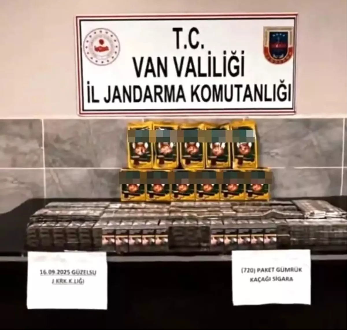 Güzelsu\'da 720 Paket Kaçak Sigara Ele Geçirildi