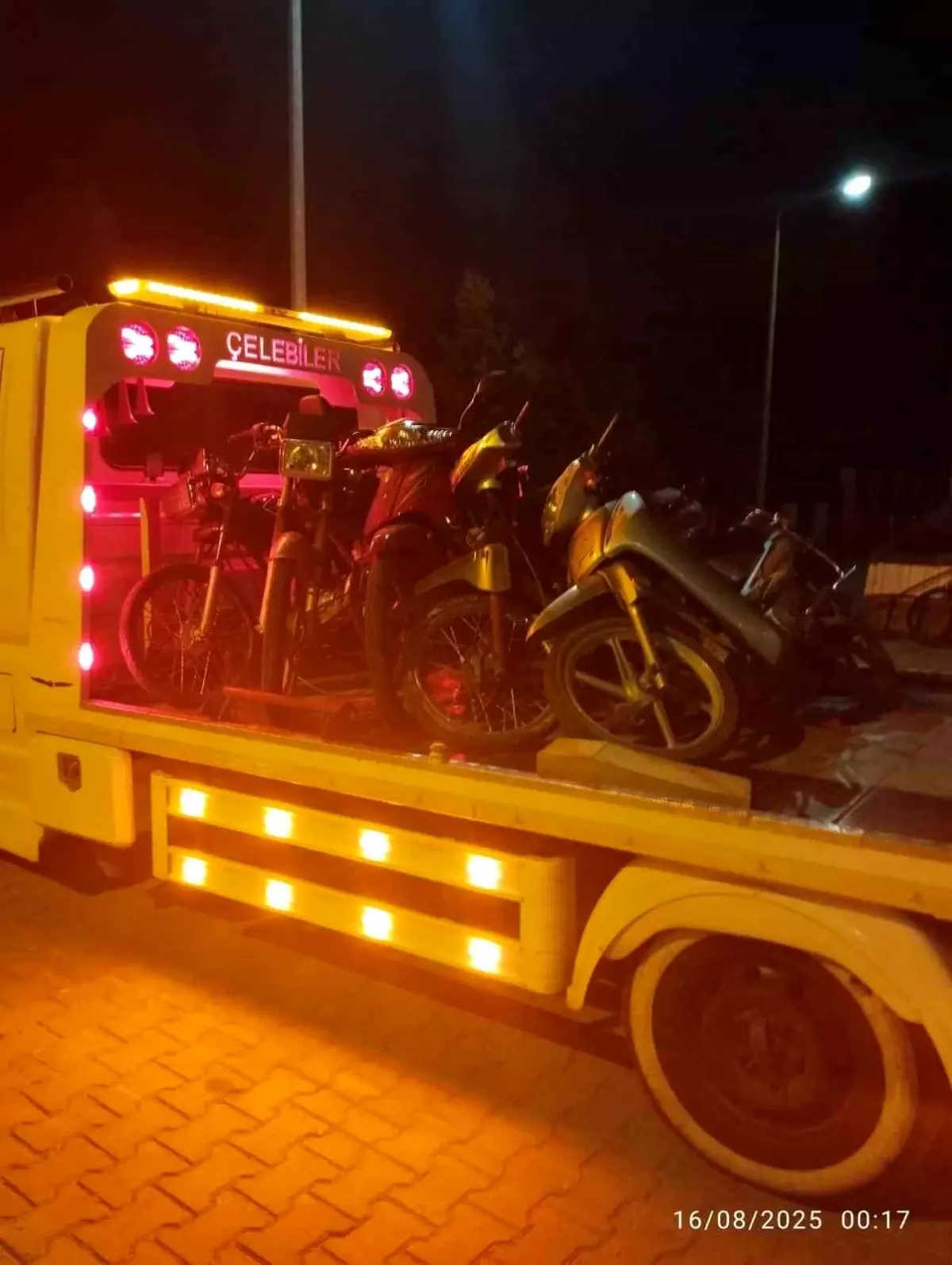 Bolvadin\'de 20 Motosiklet Trafikten Men Edildi