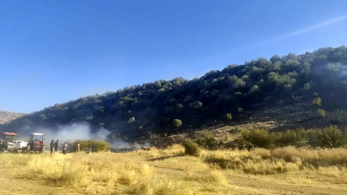 Hani\'de Anız Yangını Kontrol Altına Alındı