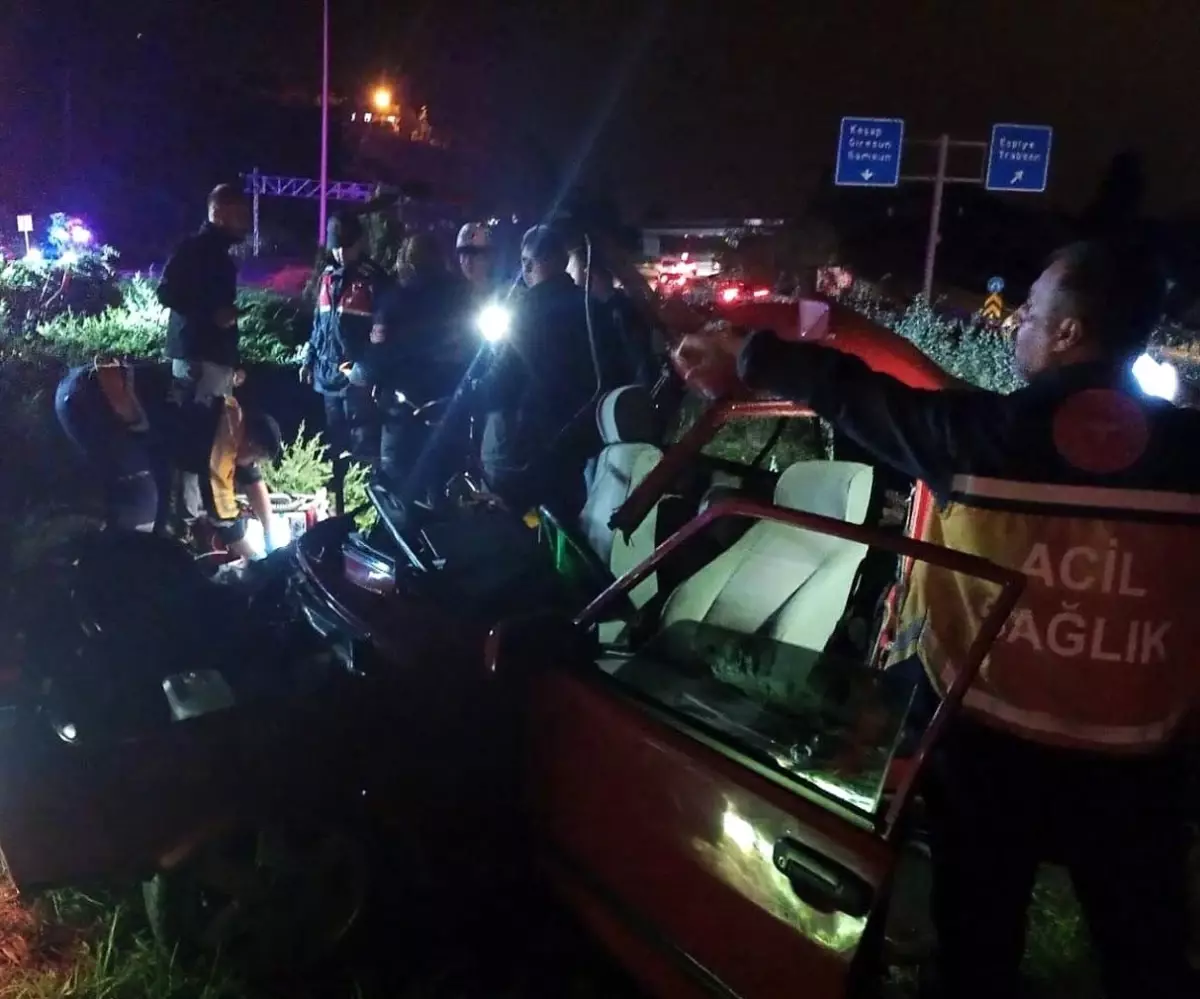 Giresun\'da Trafik Kazası: 1 Ölü, 3 Yaralı
