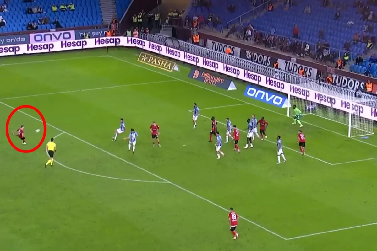 Rodrigues\'ten muhteşem gol! Andre Onana bakakaldı