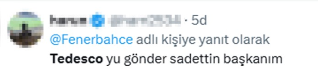 Fenerbahçe'de şimdi de Tedesco'ya istifa tepkisi