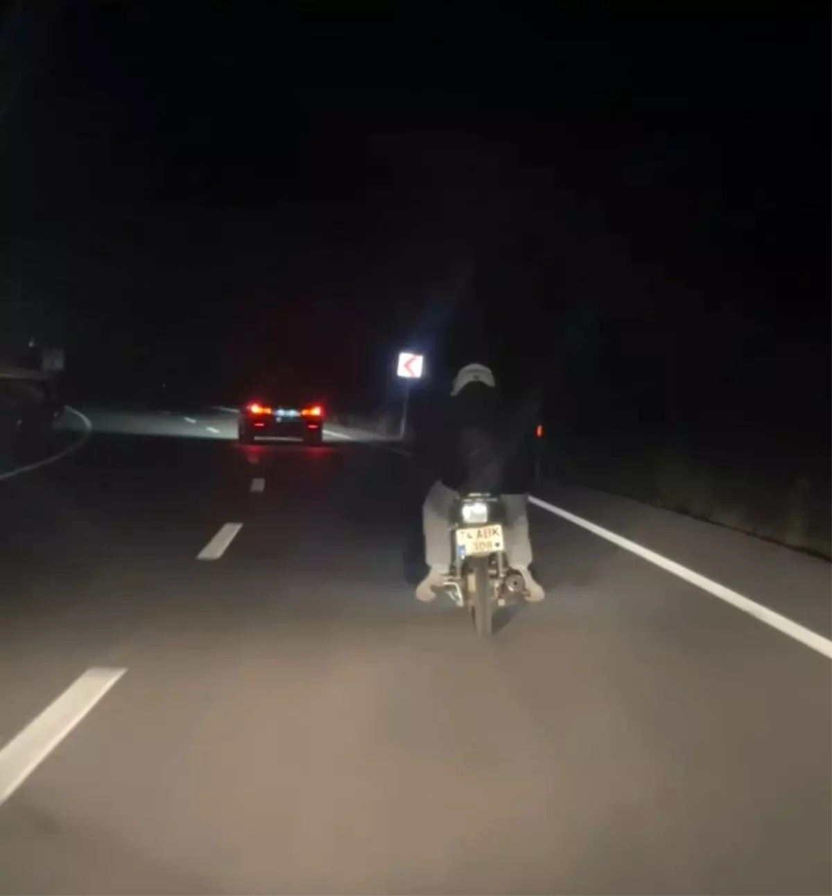 Bartın\'da Tehlikeli Motosiklet
