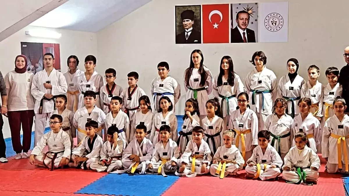 Eskişehir\'de 40 Taekwondo Sporcusu Kuşak Terfi Etti