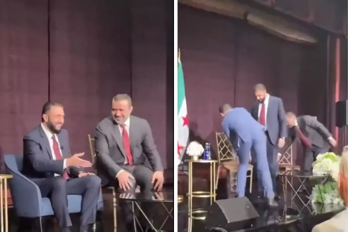 Şara\'dan ABD\'de alkış alacak hareket! Bakanına koltuk yerine sandalye verilince bakın ne yaptı?