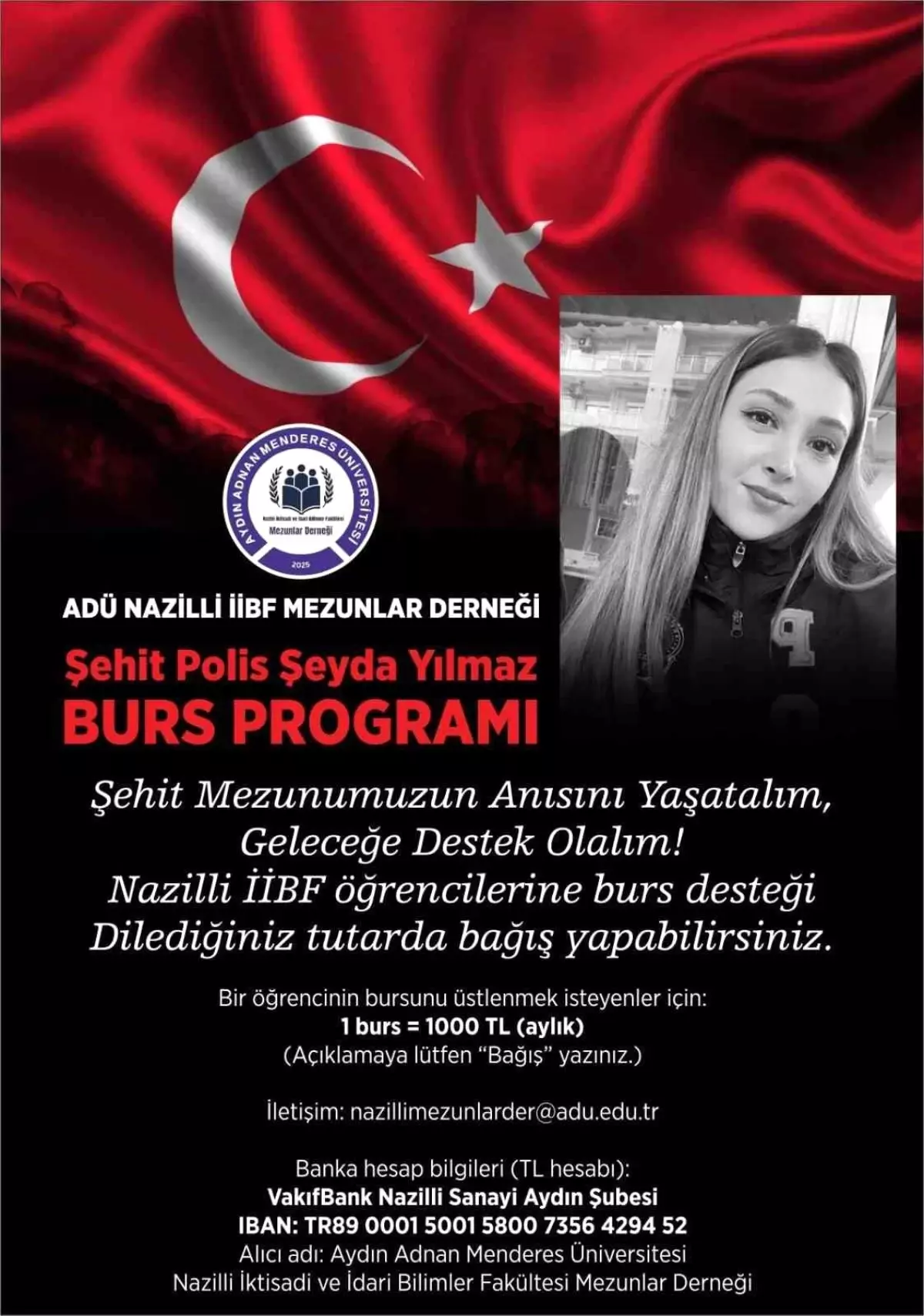 Şehit Polis Şeyda Yılmaz\'ın adı burs programıyla yaşatılacak