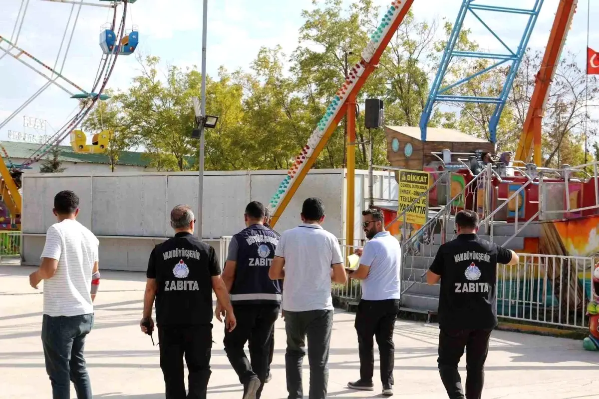 Van\'da Lunaparklarda Güvenlik Denetimleri Yapıldı