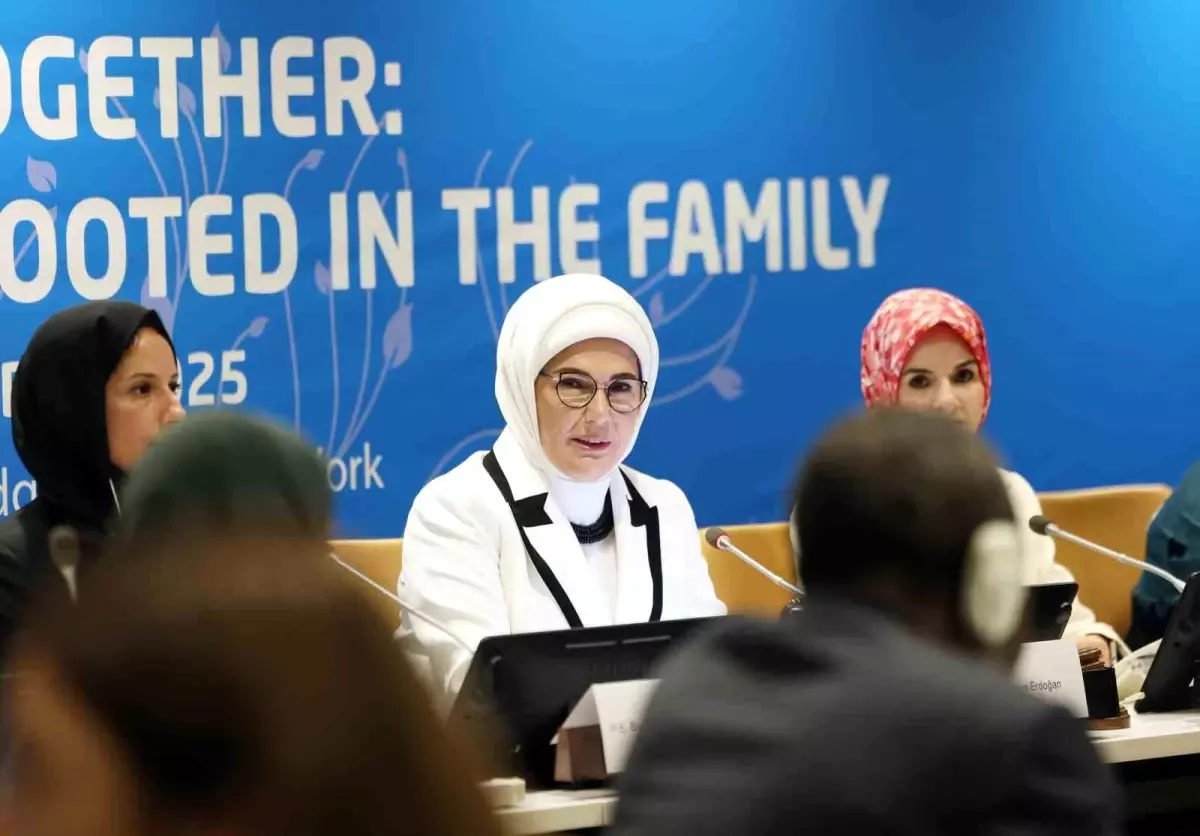 Emine Erdoğan, BM\'de "Birlikte Daha İyiye: Aileden Başlayan Küresel Dayanışma" etkinliğinde konuştu