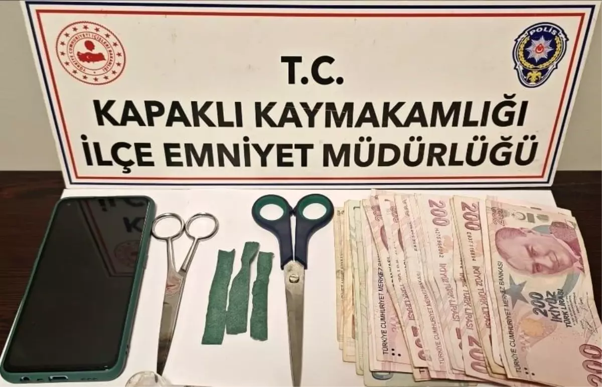 Kapaklı\'da Uyuşturucu Satıcısı Tutuklandı