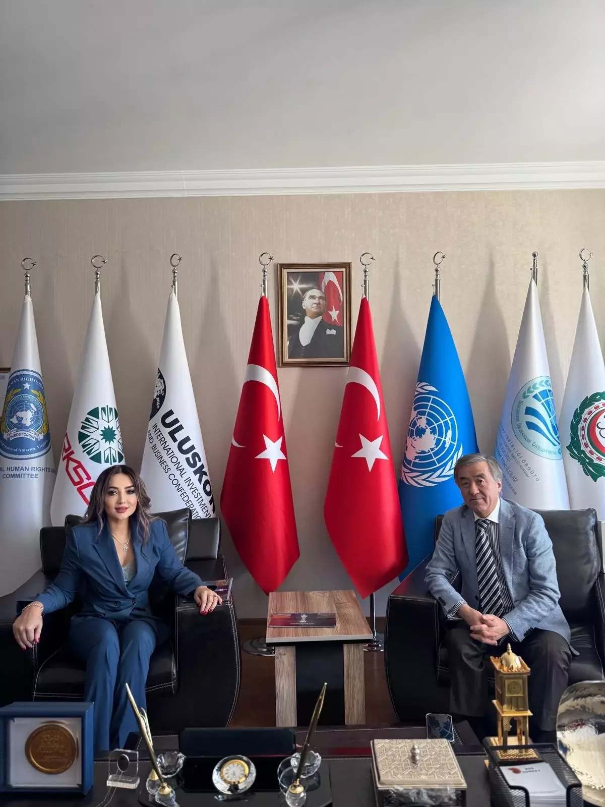 Moğolistan Büyükelçisi ULUSKON\'u Ziyaret Etti