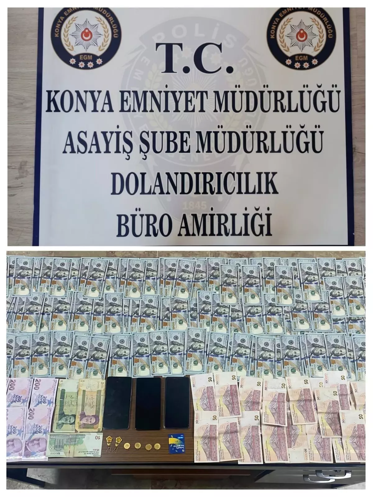 Polis Dolandırıcıları Konya\'da Yakalandı