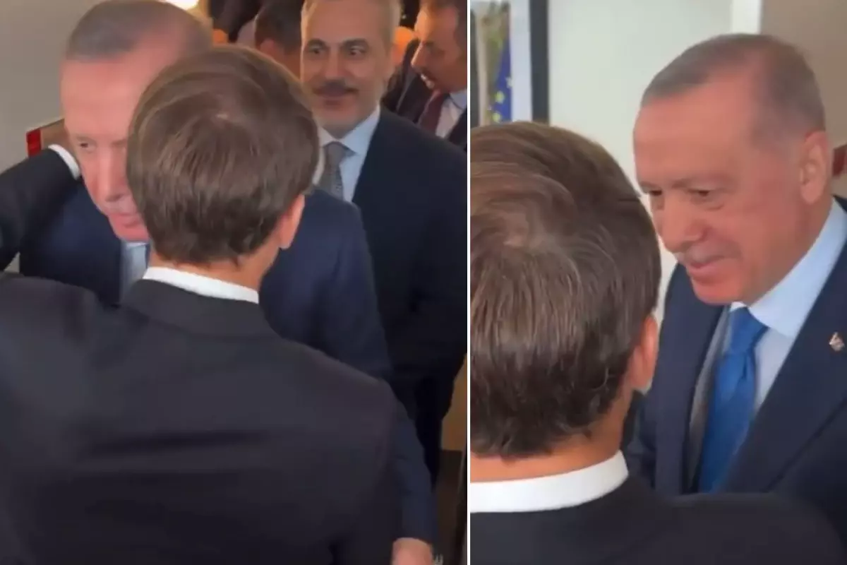 Erdoğan\'dan Macron\'a: İyiymiş, iyi olduğu zamanlar da oluyor demek ki