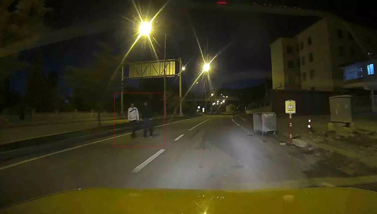 Tehlikeli Yürüyüş Araç Kamerasında