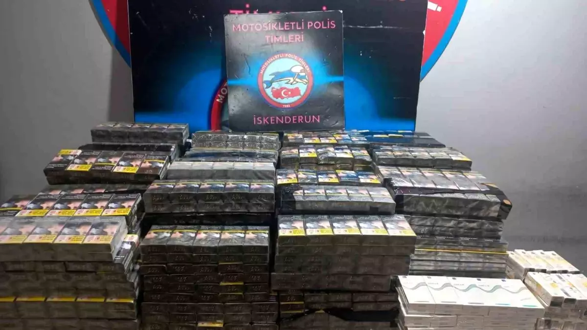 İskenderun\'da 2.950 Paket Kaçak Sigara Ele Geçirildi