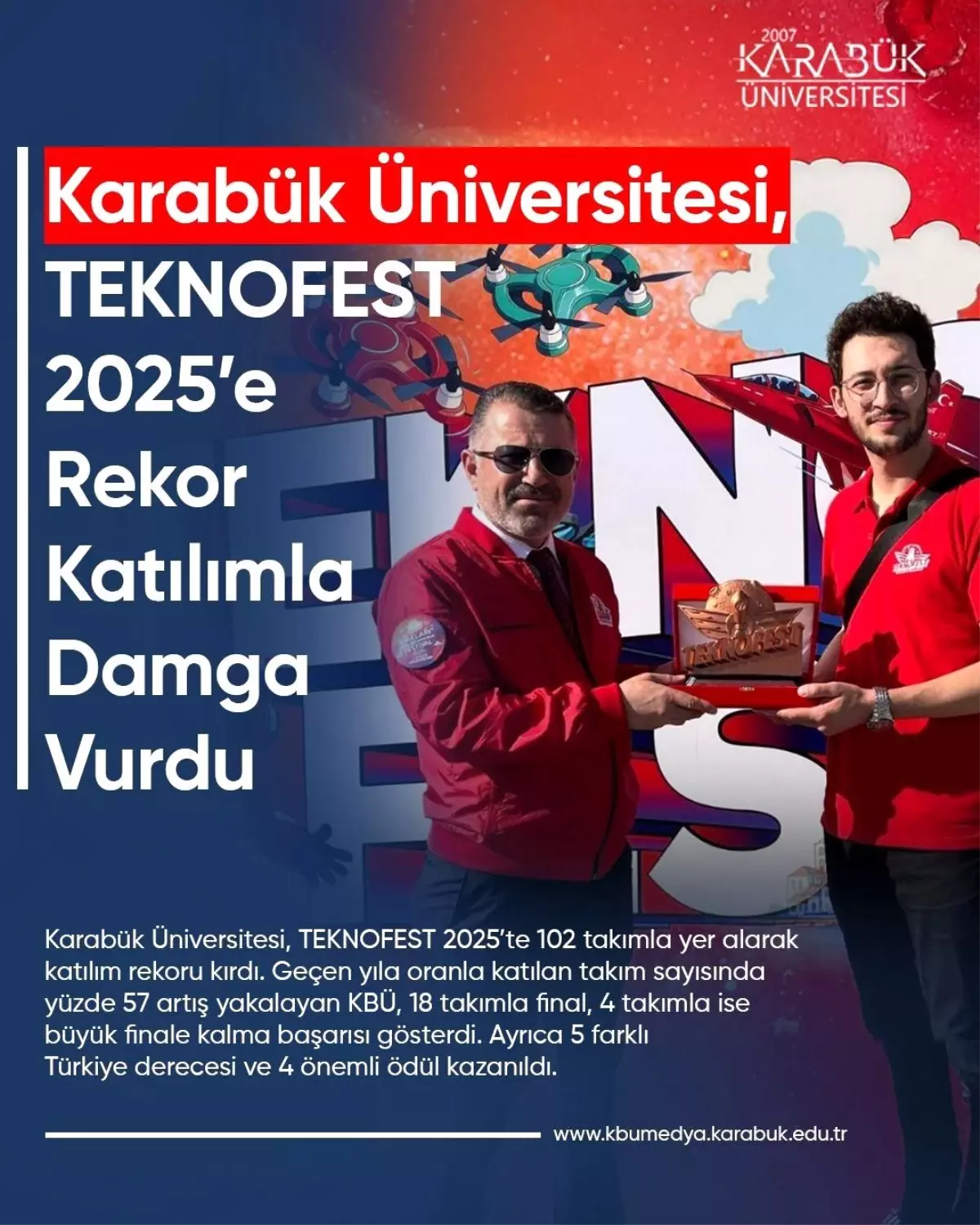 Karabük Üniversitesi TEKNOFEST 2025\'te Rekor Kırdı