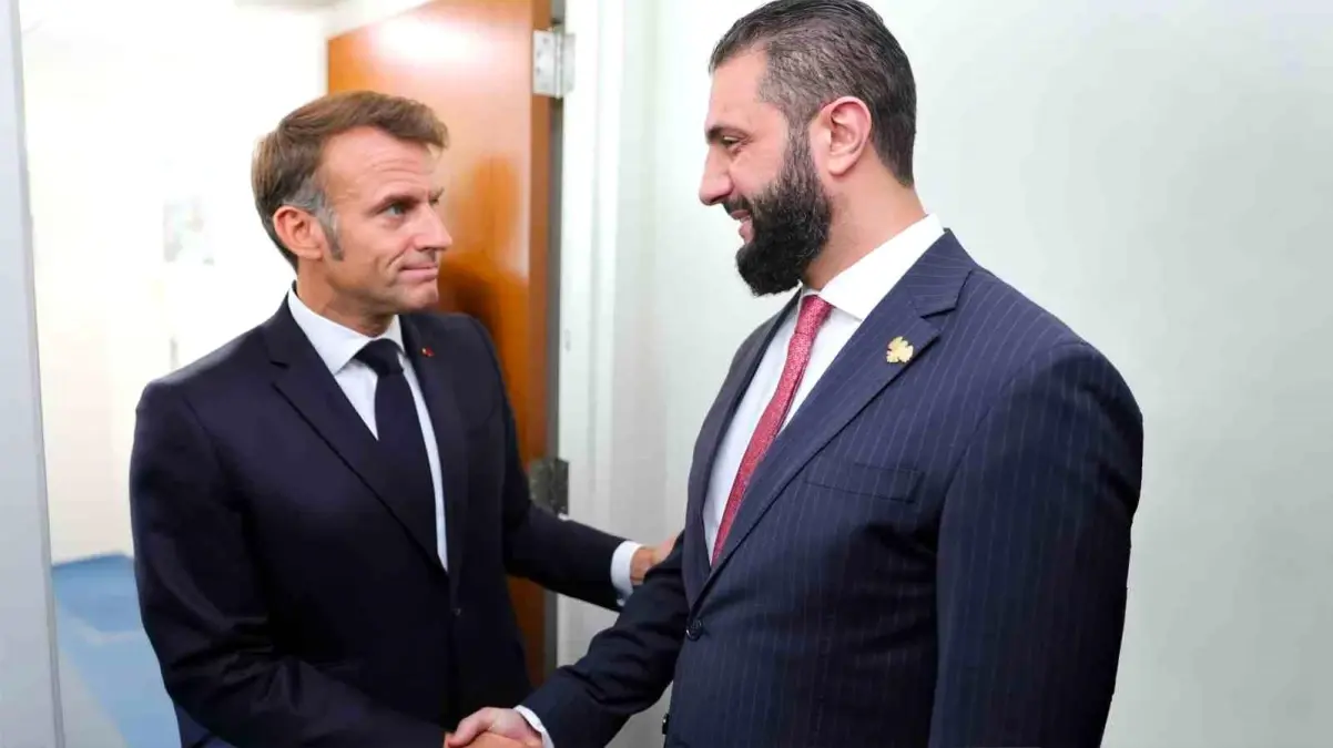 Eş-Şara ve Macron ABD\'de Görüştü