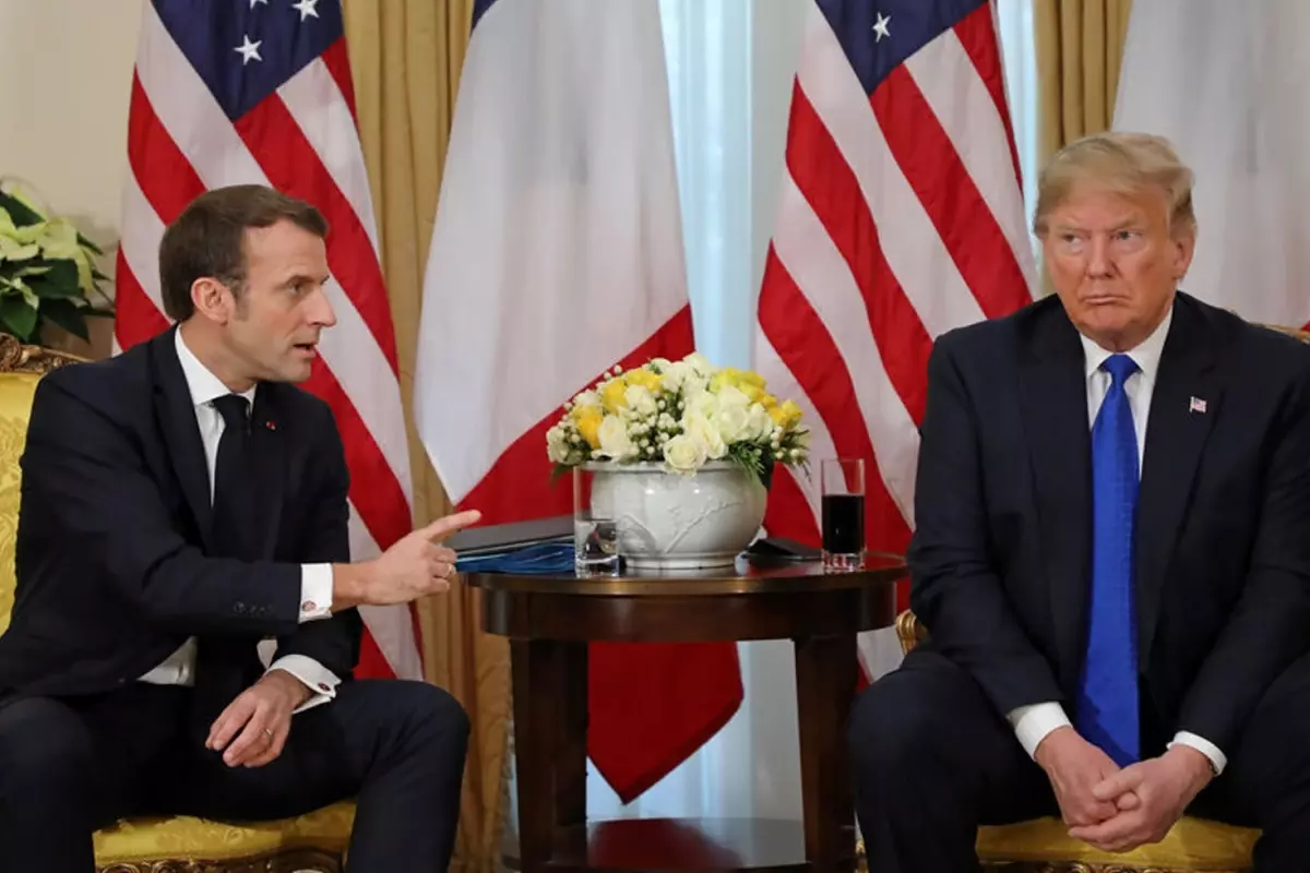 Trump ve Macron arasında tansiyon yükseldi! Kameralar önünde hararetli tartışma