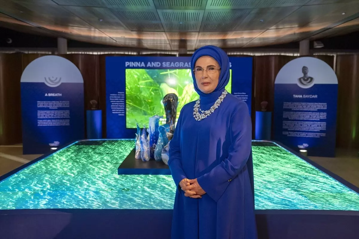 Emine Erdoğan\'dan New York\'taki sergi açılışına damga vuran Gazze çıkışı