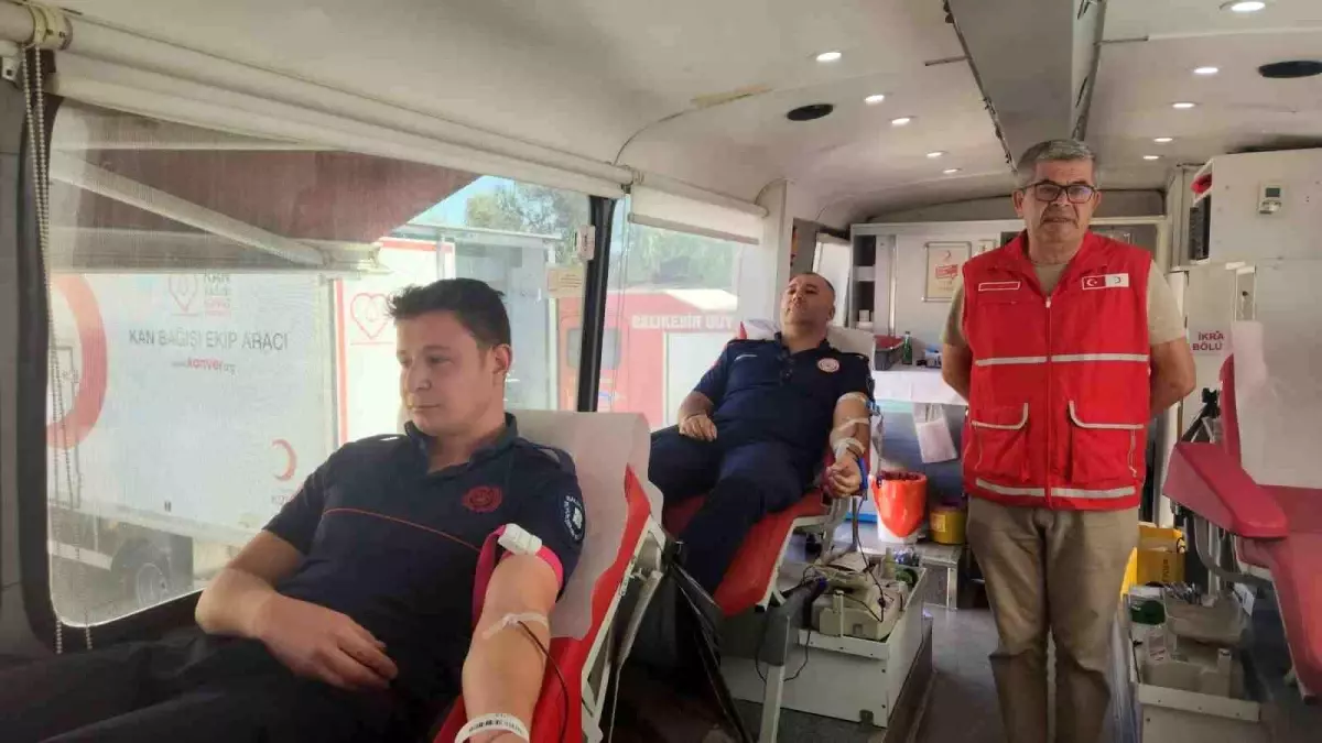 İtfaiye Haftasında, itfaiyecilerden kan bağışı duyarlılığı