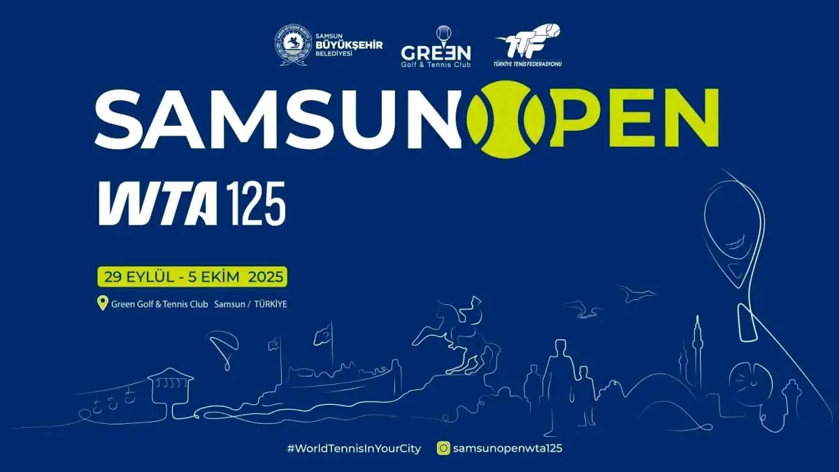 Samsun Uluslararası Open WTA Tenis Turnuvası Başlıyor
