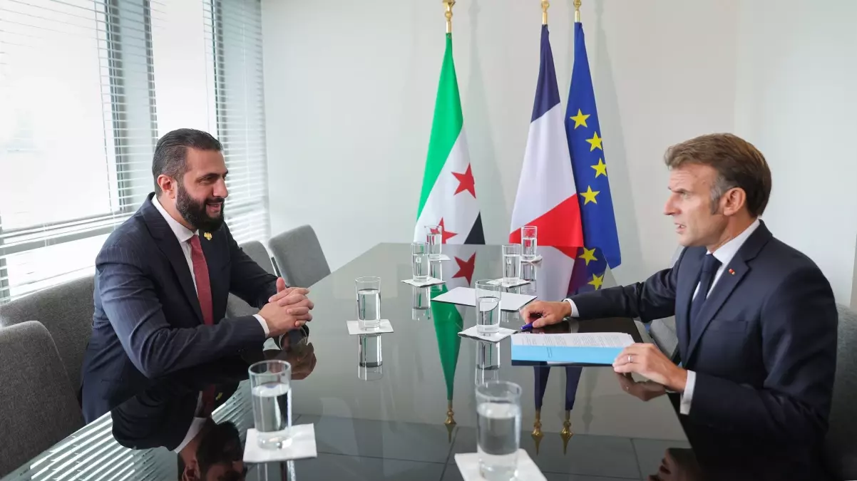 Şara ve Macron New York\'ta Bir Araya Geldi