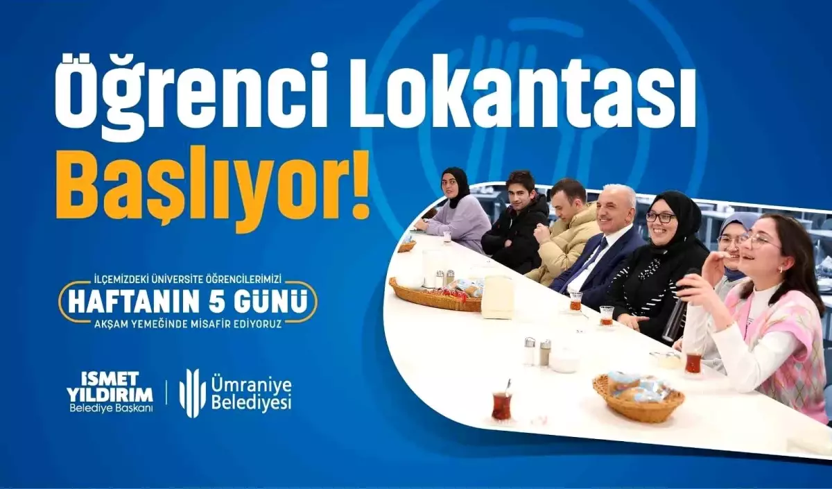 Ümraniye Belediyesi\'nden Üniversite Öğrencilerine Ücretsiz Akşam Yemeği Desteği