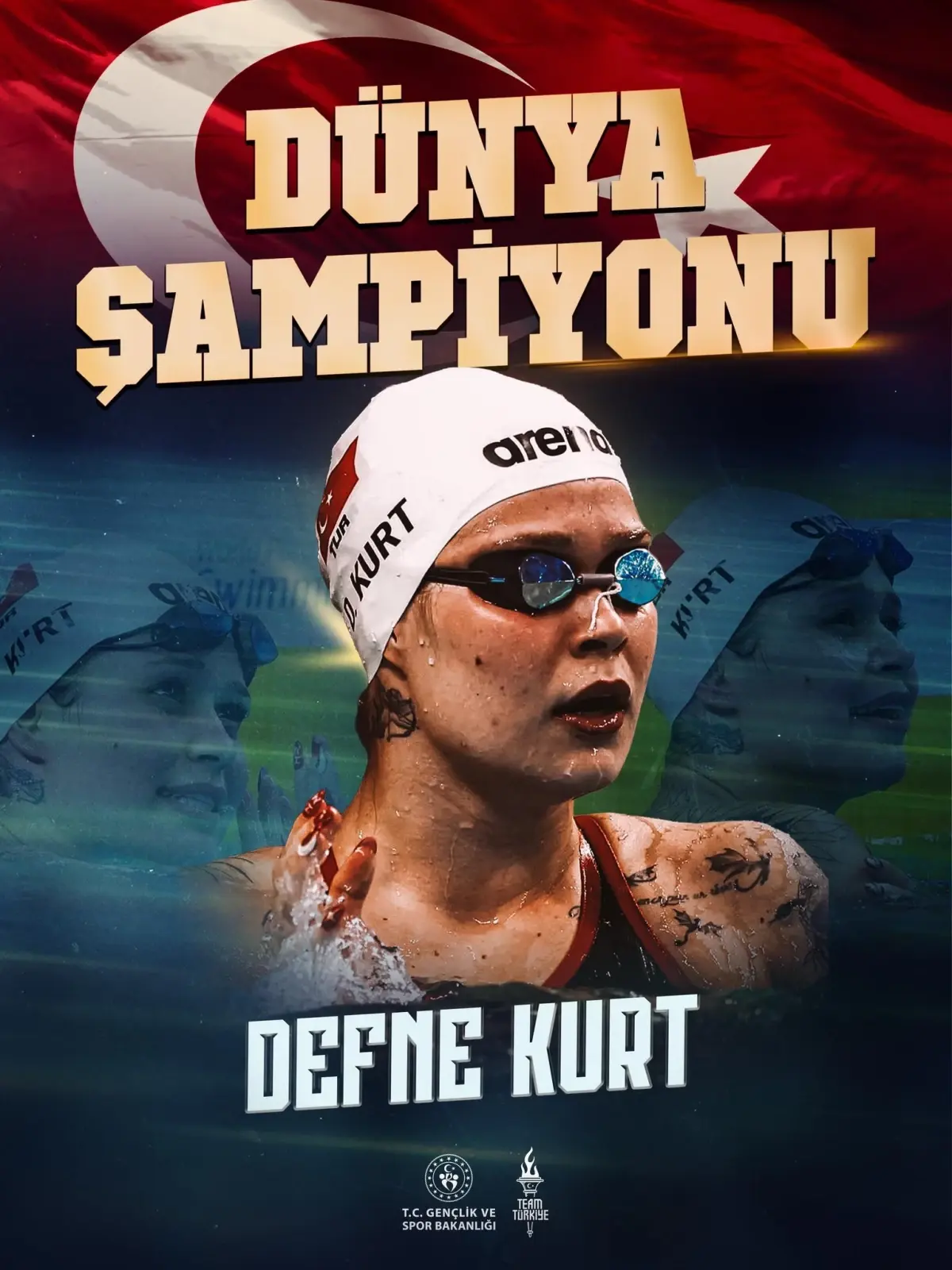 Defne Kurt\'tan Dördüncü Altın Madalya