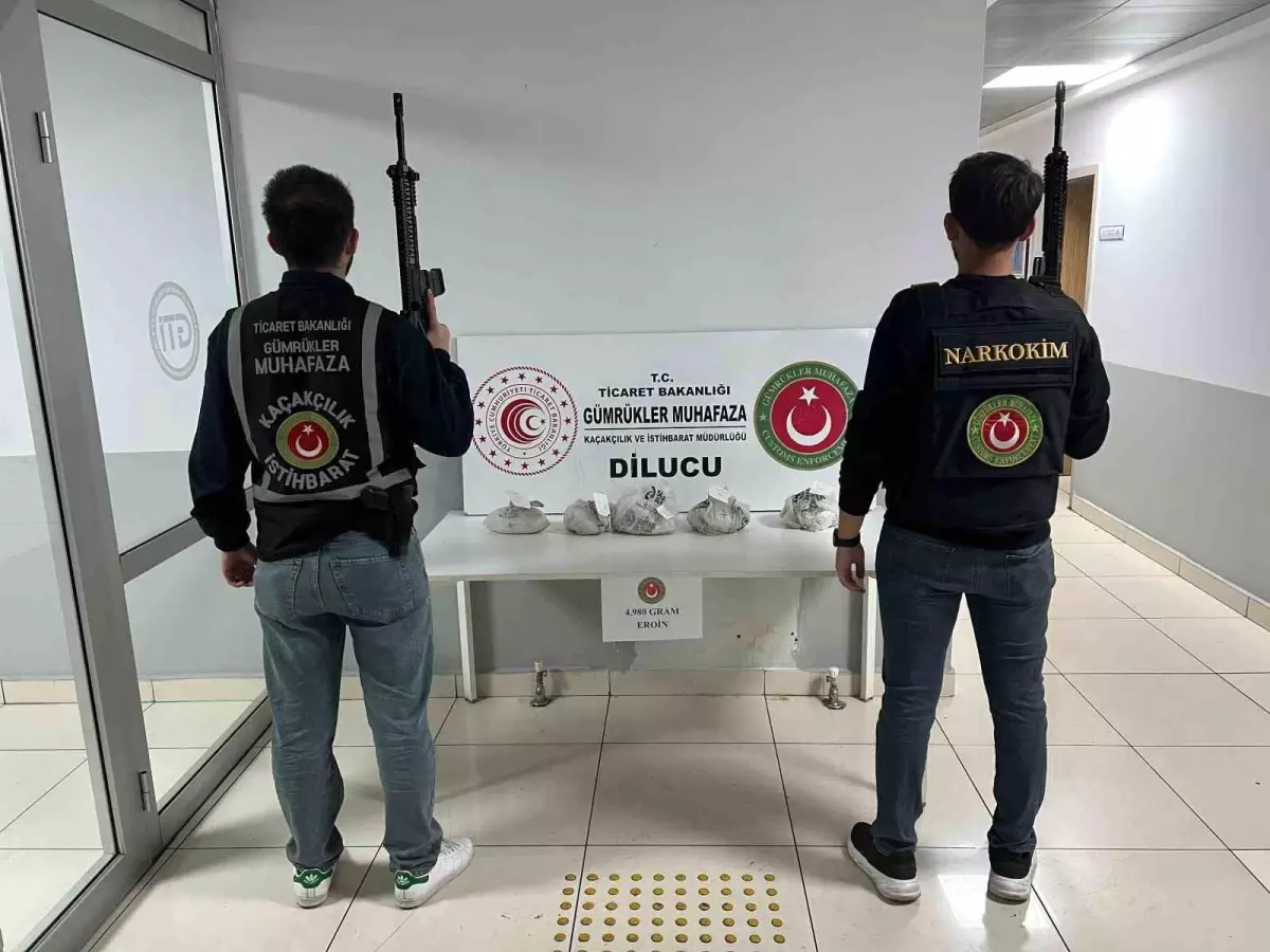 Iğdır\'da Eroin Operasyonu: 5 Paket Ele Geçirildi