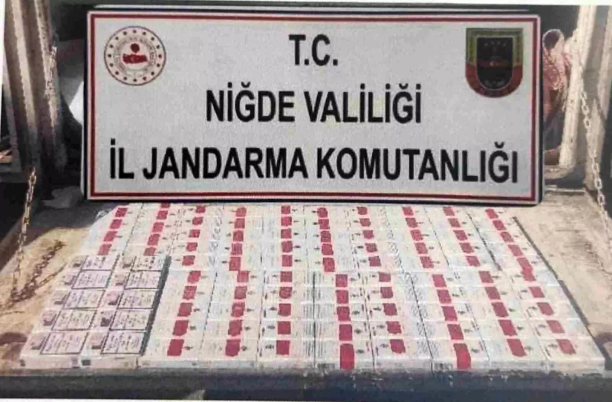 Niğde\'de 370 Paket Kaçak Sigara Ele Geçirildi