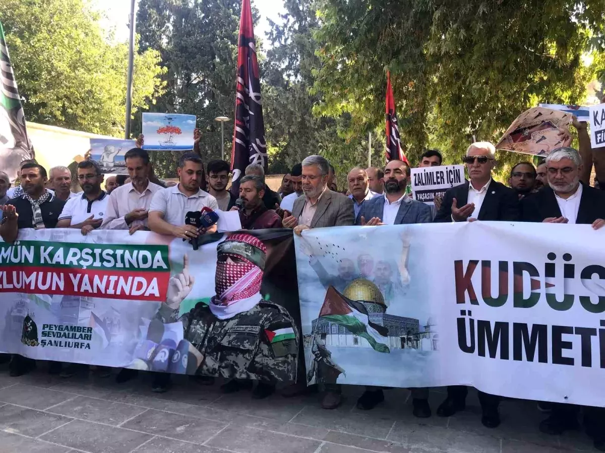 Şanlıurfa\'da Gazze\'ye Destek Gösterisi