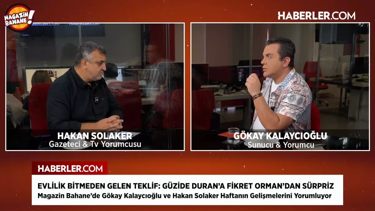 Fikret Orman\'ın Güzide Duran\'a evlilik teklifi Magazin Bahane\'de masaya yatırıldı